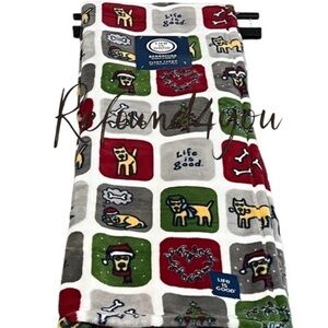 PETS - Life Is Good - ‘Dogs Holiday’ Plush Throw. 50“ x 70“.  NWT